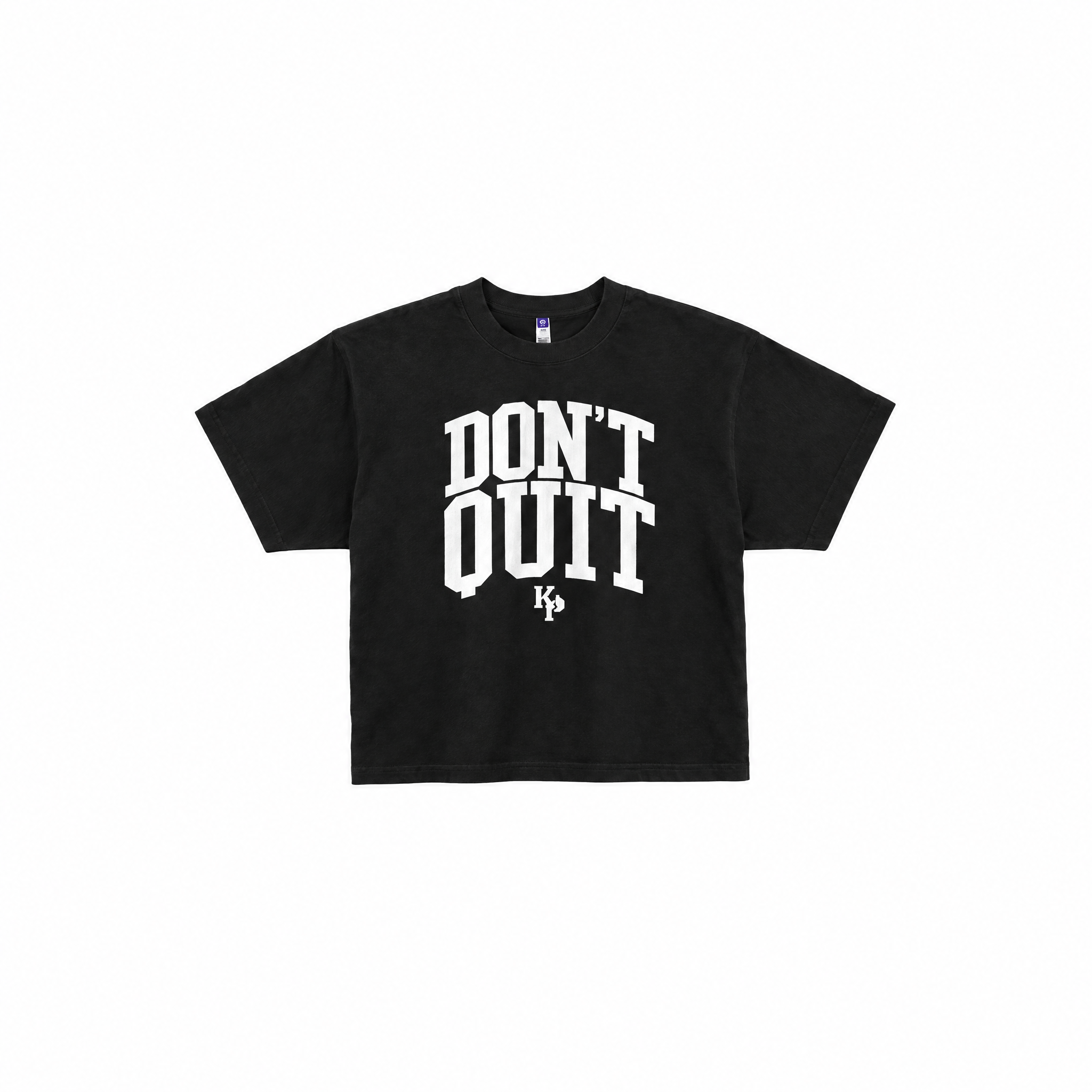 Don't Quit Boxy Tee (Black)